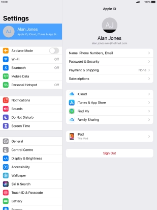 Press the Home key to return to the home screen.