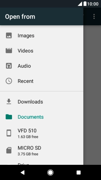 Press Images and go to the required folder.