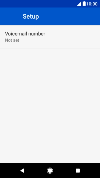 Press Voicemail number.