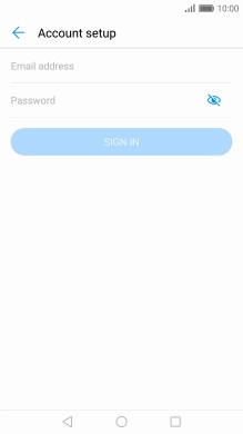 Press Email address and key in your email address.
