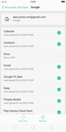 Press the Home key to return to the home screen.