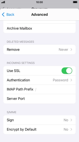 Press Authentication.