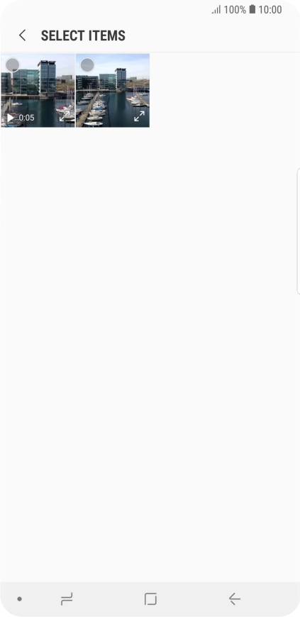 Press the required picture. Press the required picture.
