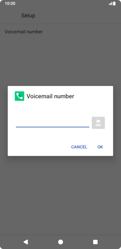 Key in +61414121121 and press OK.