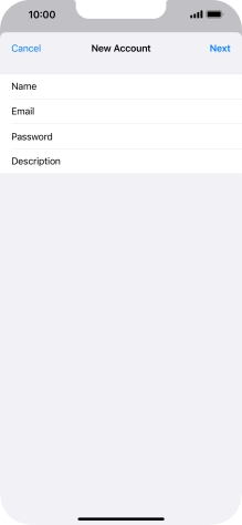 Press Description and key in the required name.