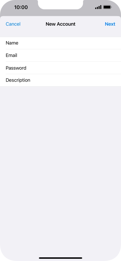 Press Description and key in the required name.