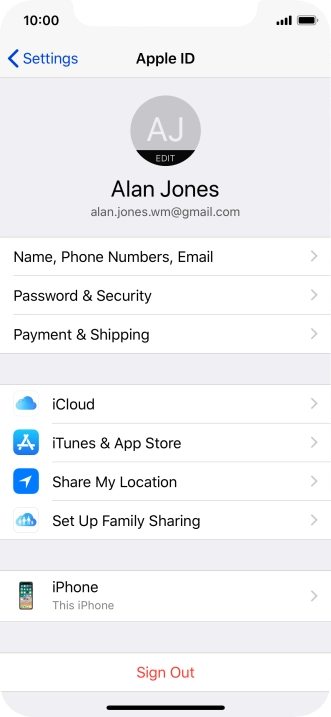 Slide your finger upwards starting from the bottom of the screen to return to the home screen.