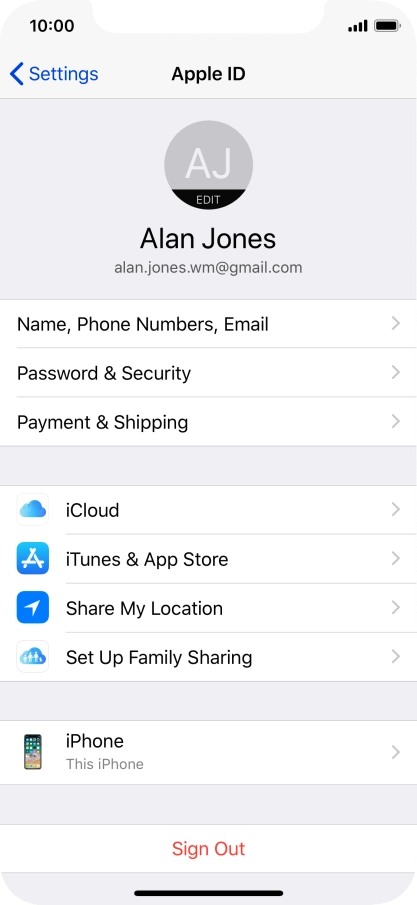 Slide your finger upwards starting from the bottom of the screen to return to the home screen.