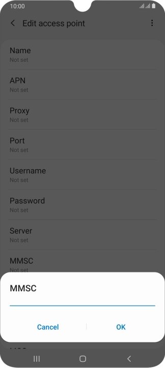 Key in http://pxt.vodafone.net.au/pxtsend and press OK.