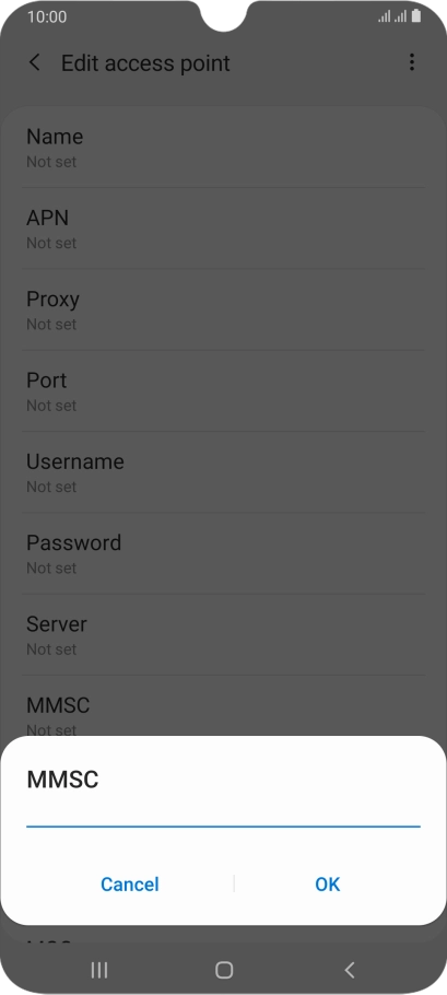 Key in http://pxt.vodafone.net.au/pxtsend and press OK.