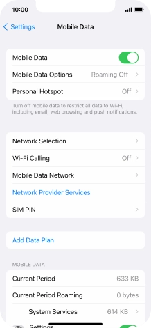 Press Add Data Plan.