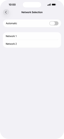 If you turn off the function, press the required network. If you turn off the function, press the required network.