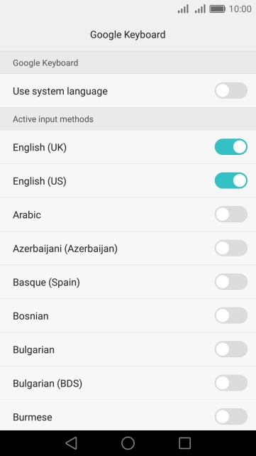 Press the Return key.