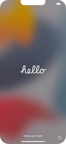 Slide your finger upwards starting from the bottom of the screen.