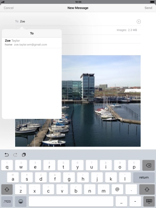 Press the required contact. Press the required contact.