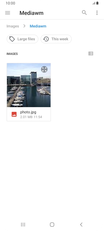 Press the required file.