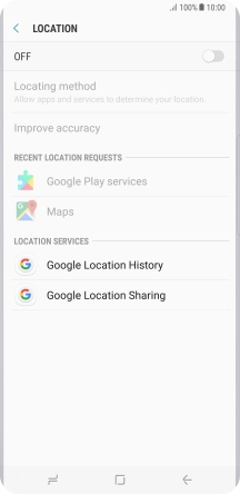 Press the indicator to turn the function on or off.