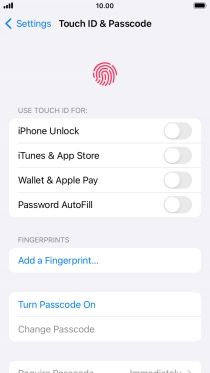 Press Add a Fingerprint... and follow the instructions on the screen to add your fingerprint.
