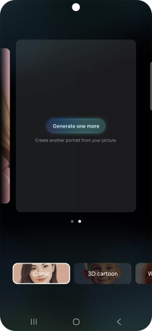 Press Generate one more to generate a new photo suggestion.