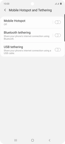 Press Mobile Hotspot.
