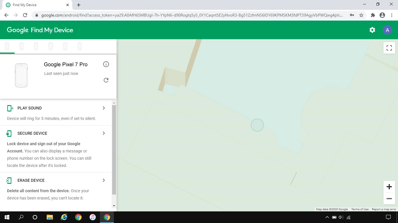 Click the required device.