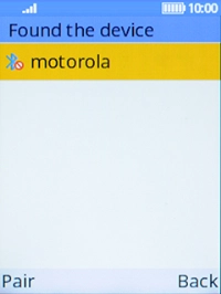 Select the required Bluetooth device and follow the instructions on the screen to pair the device with your phone.