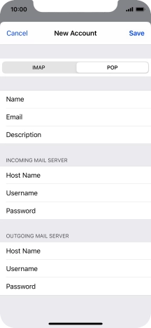 Press Save. Your email account has now been set up. To select more settings for incoming and outgoing server, proceed with the following steps.