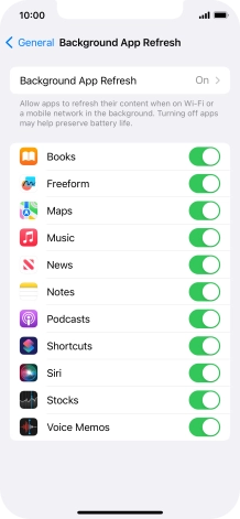 Press Background App Refresh.