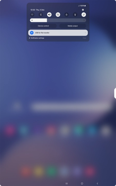 Press the drop down list.