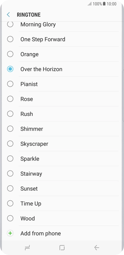 Press Add from phone.