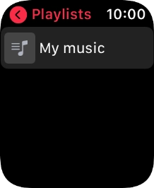 Press the required playlist. Press the required playlist.
