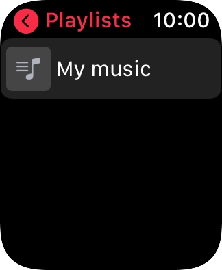 Press the required playlist. Press the required playlist.