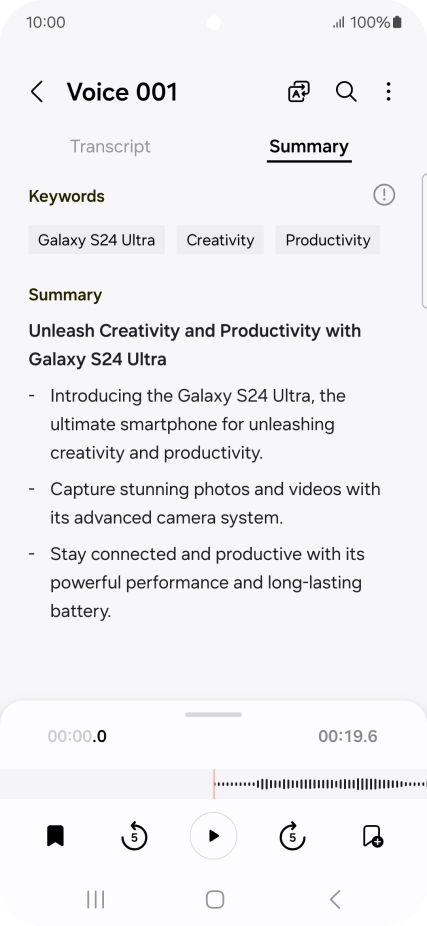 Press the Return key to save the changes.