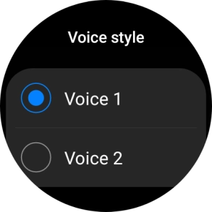 Press the required voice.
