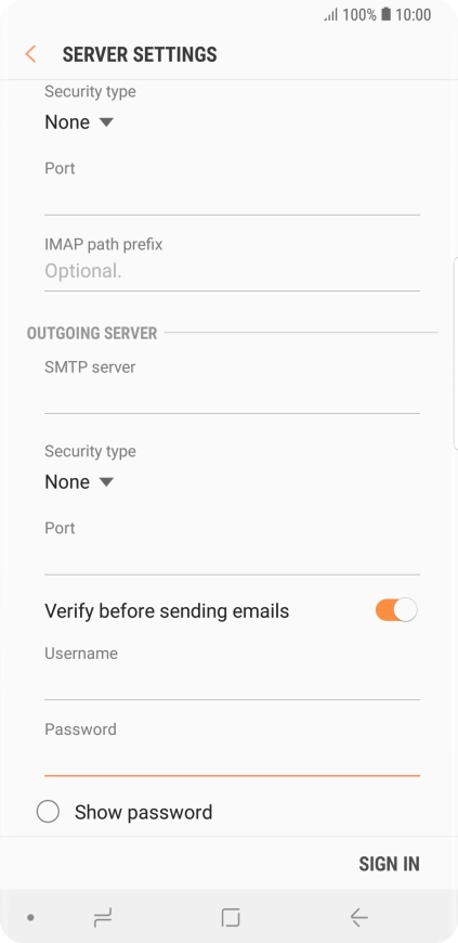 Press SIGN IN. Press SIGN IN.