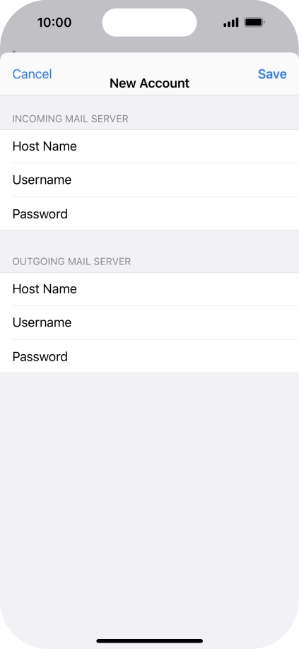 Press Save. Your email account has now been set up. To select more settings for incoming and outgoing server, proceed with the following steps.