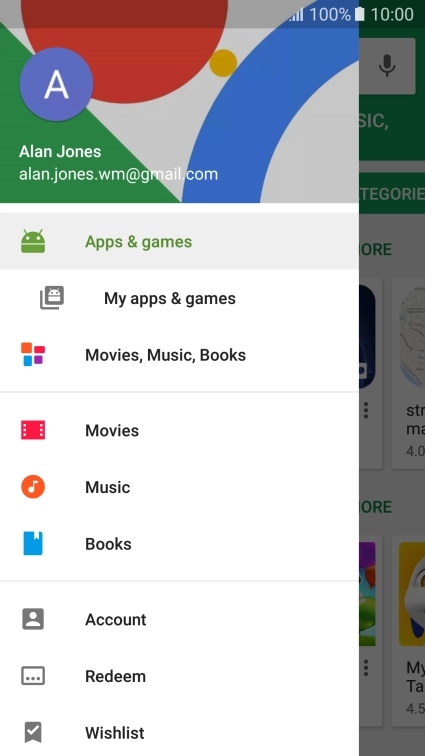 Press My apps & games.