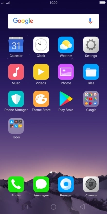 Slide your finger downwards starting from the top of the screen.