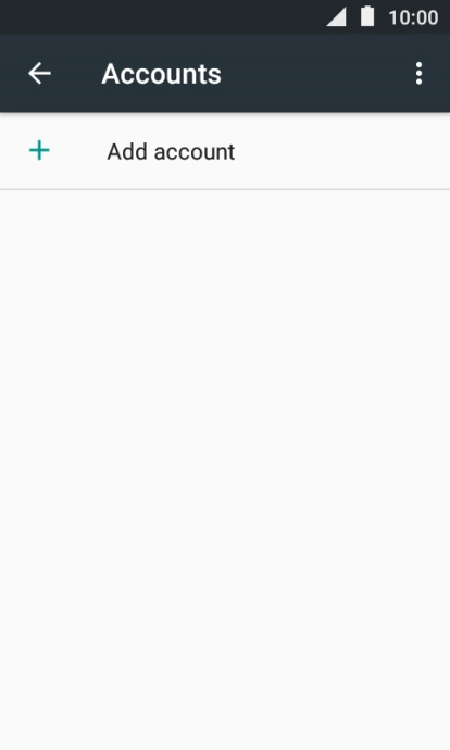 Press Add account.
