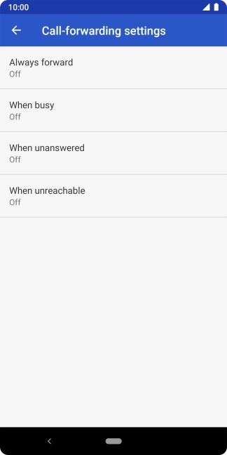 Press the Home key to return to the home screen.
