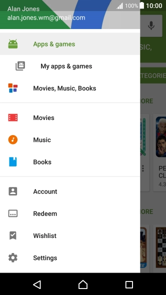 Press My apps & games.