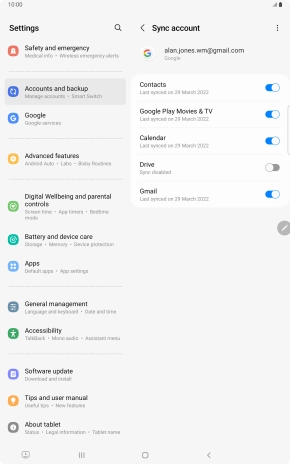 Press the Home key to return to the home screen.