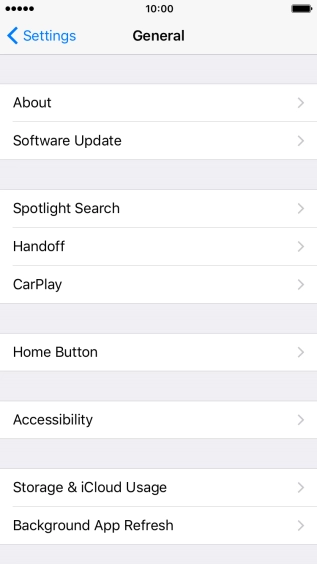 Press Accessibility.