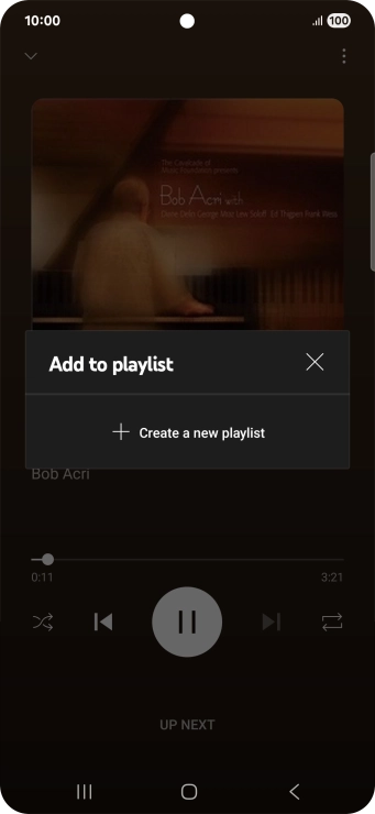 Press Create a new playlist.
