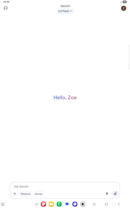 Press the profile icon.