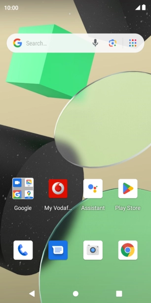 Slide two fingers downwards starting from the top of the screen.