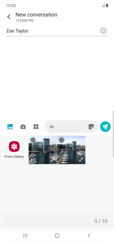 Press From Gallery and go to the required folder. Press From Gallery and go to the required folder.