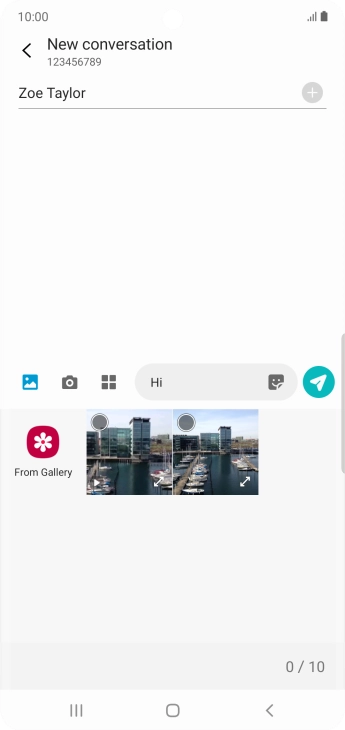 Press From Gallery and go to the required folder. Press From Gallery and go to the required folder.