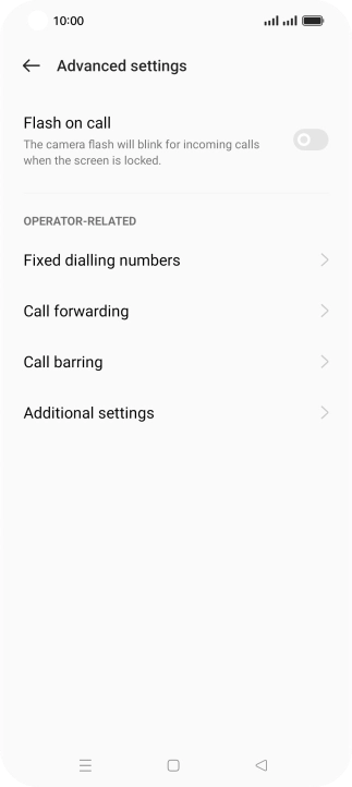 Press Additional settings.