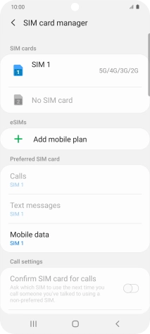 Press Add mobile plan.